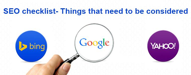 SEO Checklist Things That eed To Be Considered | Velsof