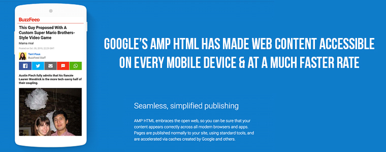 Impact of Google AMP HTML mobile framework on web world | Velsof