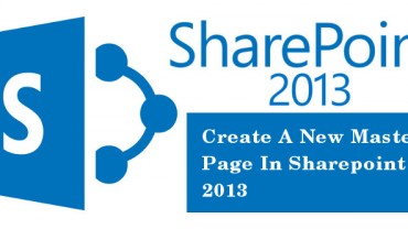How to create a new master page in SharePoint 2013? | Velsof