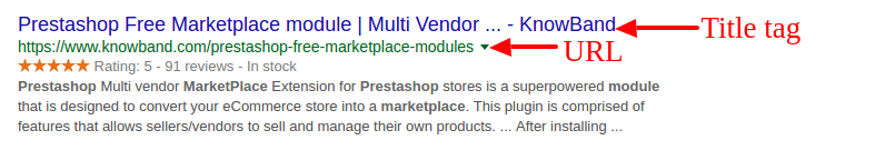 Meta tag & URL