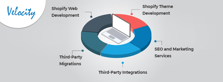 5 most popular and in-demand types of Shopify eCommerce development.