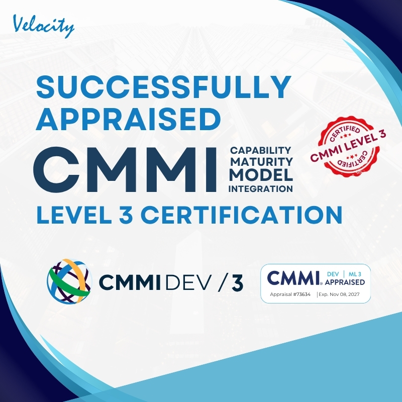 Velocity Software Solutions Achieves CMMI Level 3 Certification