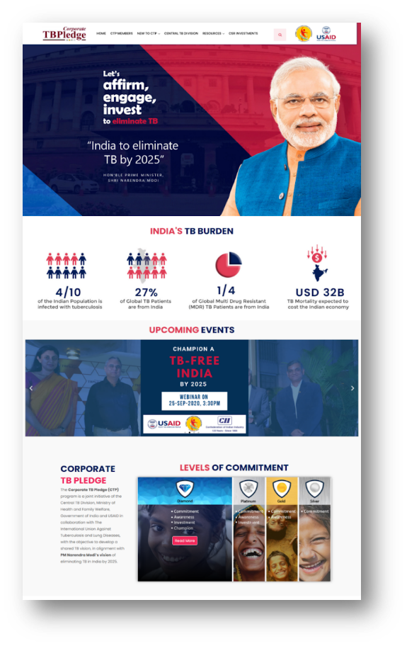 Corporate TB Pledge Digital Platform