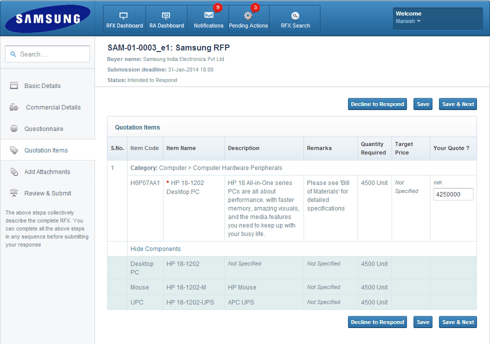 Web-Enabled eProcurement and Inventory Management System