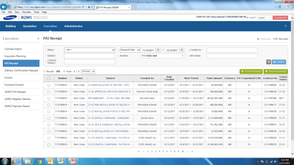 Web-Enabled eProcurement and Inventory Management System