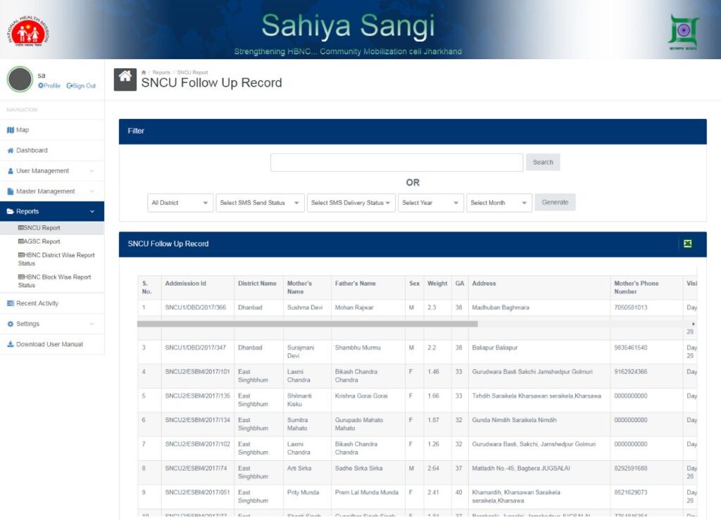 Strengthening the Home Based Newborn Care (HBNC) System -- UNICEF Ranchi (2018)