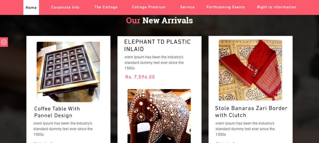 Cottage Emporium -- eCommerce Platform Development for Indian Handicrafts