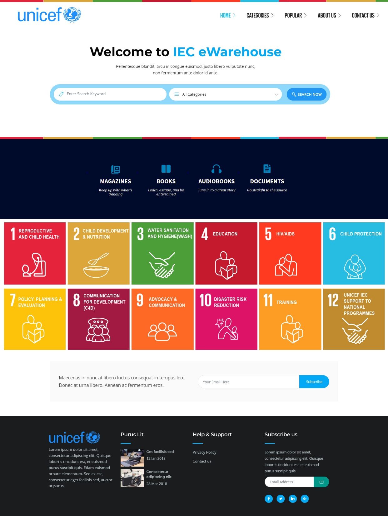 UNICEF Gujarat - IEC eWarehouse for COVID-Specific SBCC Campaigns