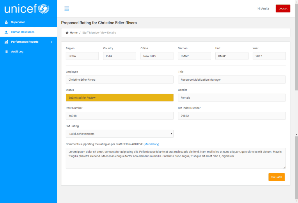 Case Study: Performance Rating & Review System (PRRS) Upgrade