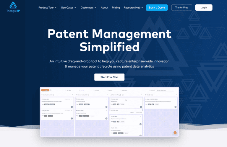 TriangleIP – A Comprehensive Patent Management Solution