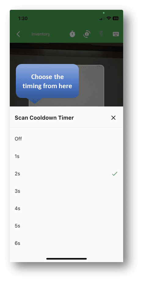 Barcode to Sheet – Pro Module: Setting Scanner Cooldown Timer for Scan Intervals